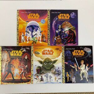 Disney Lucasfilm Little Golden Book Kids Star Wars Set Jedi Sith Hope - Lot of 5